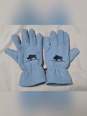 💢4For$20 Winter Gray Gloves Fleece Warm Buffalo Unisex W/Size M/Men Size S